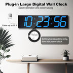 CHKOSDA Digital Wall Clock, Oversize Led Digital Clock Large Display - Image 8