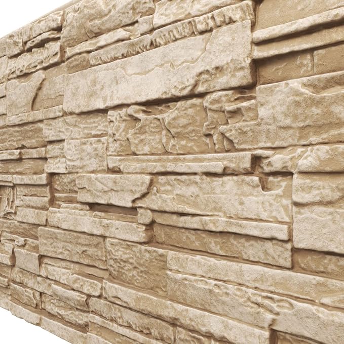 Ekena Millwork 48 5/8"W x 24 3/4"H x 1 1/4"D Cascade Stacked Stone, StoneWall - Image 7