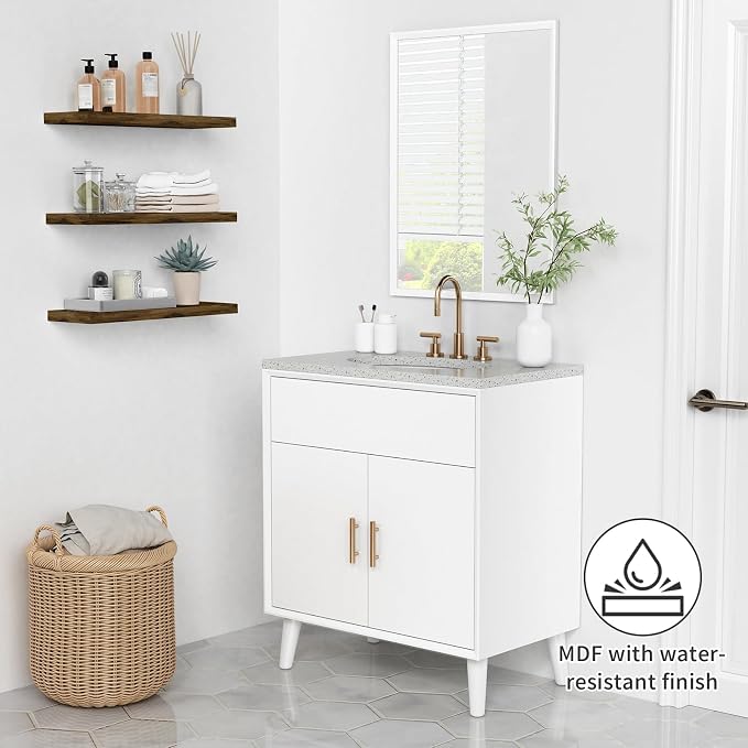Forbena Rustic Wood Floating Shelves - Image 5