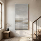 Large Framed Neutral Abstract Wall Art, Modern Vertical Canvas Prints Paintings - Image 4