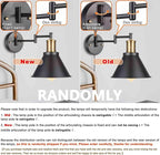 Wall Lamps, Swing Arm Wall Lamp Wall Sconce 2-Pack Plug in Cord - Image 3