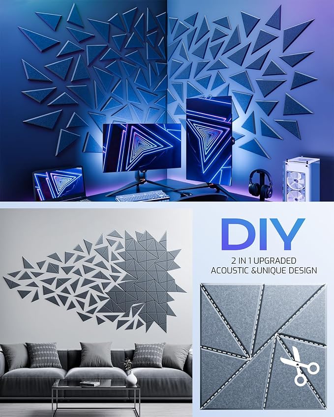 22 Pack Acoustic Panels, Sound Proof Foam Panels - Image 5