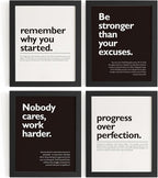 DSHFG Motivational Office Pictures Wall Decor Prints Set of 4, 8x10 Unframed by Unknown