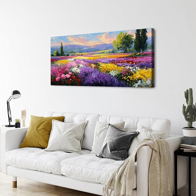 Flower Wall Art Vintage White Floral Canvas Pictures Abstract Blooming Flower - Image 6