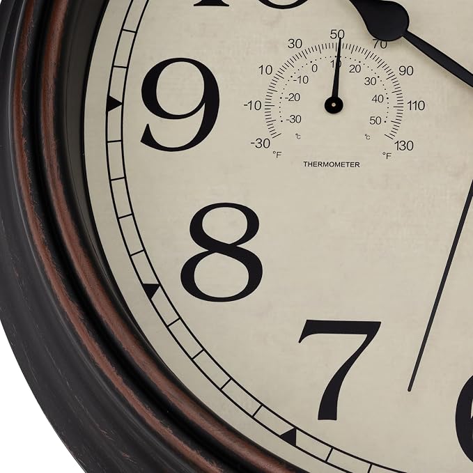 Foxtop Indoor Outdoor Waterproof Wall Clock - Image 6