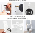 Folding Coat Hooks, Foldable Adhesive Hooks, Headphone Jacket Holder, Aluminum - Image 5