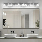 IZORRO LED Modern Bathroom Lights Fixtures, Chrome Acrylic Wall Lighting - Image 7