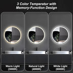 DUMOS 28 Inch Round LED Bathroom Mirror - Image 6