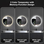DUMOS 28 Inch Round LED Bathroom Mirror - Image 6