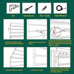 Yuzzy Slat Wall Paneling 2 x 4ft, Garage Slatwall Panel Wall Storage Systems - Image 5