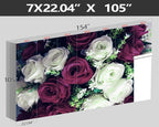 XMPMBM-Rose Floral Fabric Wallpaper Living Room Bedroom Bathroom Wall Mural-W - Image 4