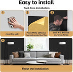 RITOLLO 12 Pack Acoustic Wall Panels, 47.2X23.6X0.4 inch Decorative - Image 7