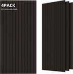 TO-TH Wood-Look Sound Panels, 4 Pack 47.2” x 23.6” Soundproof Wall Panels by TO-TH