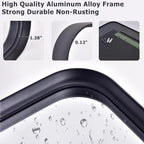 30"x22" Black Bathroom Mirror - Image 5