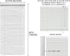 YIIBAII Mini Blinds Suitable for 33" W x 64" H Windows 1" Aluminum Horizontal - Image 6