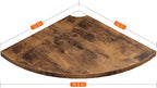 Homode Corner Wall Shelf, 12 Inch Wide Round Corner Floating Shelves - Image 3