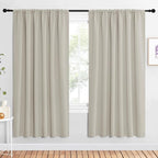 NICETOWN 2 Panels Blackout Curtains, Rod Pocket Window Curtains Room Darkning by NICETOWN