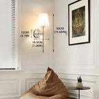 Peel and Stick Wall Sconces, Stick On Wall Sconce Set of 2, Battery Operated - Image 8