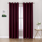 ChrisDowa Blackout Curtains 80 Inches Long 2 Panels Set by ChrisDowa