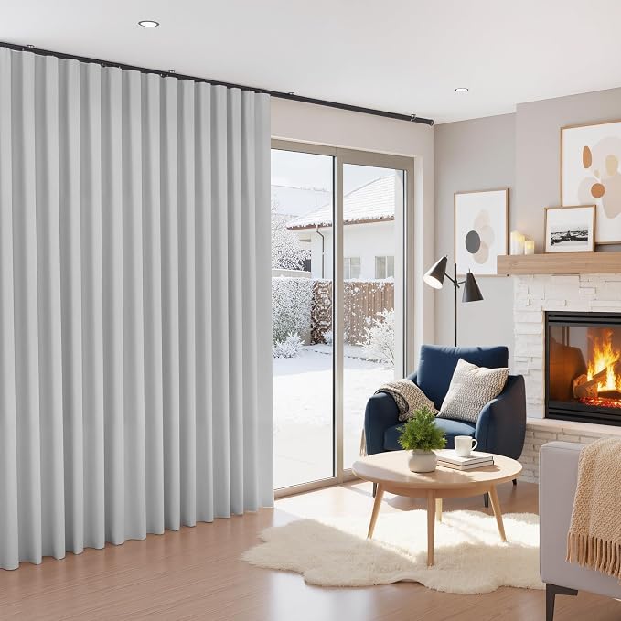 RYB HOME 100% Blackout Curtain Extra Wide - Image 2
