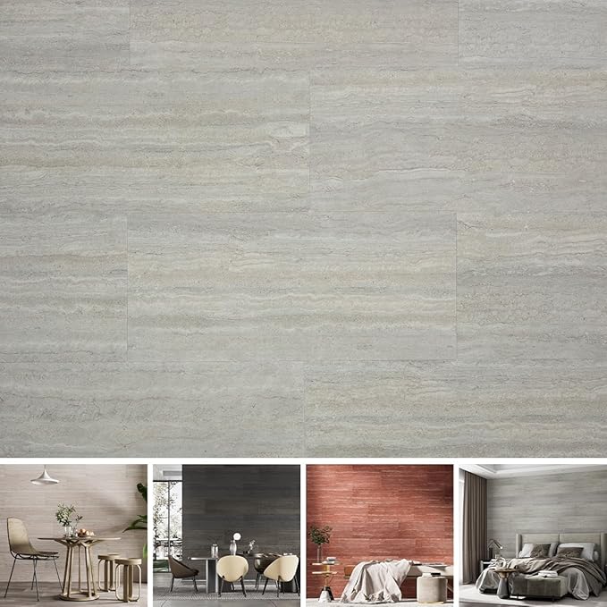 SINGULARWOOD 15pcs/26.46 sq ft Soft Stone Wall Tiles, Flexible Travertine Rock by SINGULARWOOD