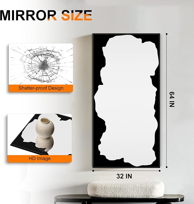 Full-Length Mirror Free Standing Leaning Mirror - Image 2