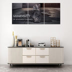 Mindset is Everything Motivational Wall Art, KAWAHONE Inspirational - Image 3