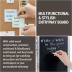 MyGift 3 Panel Wall Mounted Entryway Bulletin Board Combo Set - Image 2