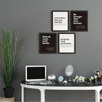 DSHFG Motivational Office Pictures Wall Decor Prints Set of 4, 8x10 Unframed - Image 4
