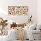 KISSFOX 3 Piece Boho Floral Canvas Wall Art - Image 5