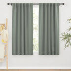 RYB HOME Room Darkening Curtains 2 Panels Set, Energy Efficient Privacy Drapes by RYBHOME