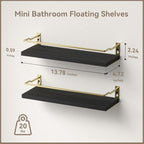 RICHER HOUSE Bathroom Floating Wall Shelf Set of 2 - Image 3