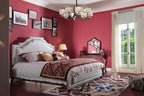 Safiyya 393"x17.7" Red Peel and Stick Wallpaper Rose Red Contact Paper Solid - Image 6