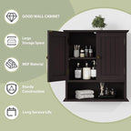 Smuxee Brown Bathroom Cabinet Wall Mounted, Small Medicine Cabinet - Image 6