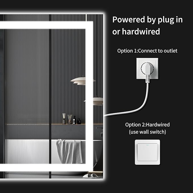 40"x32" LED Bathroom Mirror - Image 7