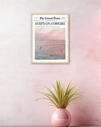 iHery Small Framed Trendy Coastal Cowgirl NewsPaper Wall Art Prints, Western - Image 6