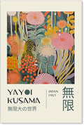 Abstract Yayoi Kusama Posters Japanese Wall Art Vintage Tokyo Aesthetic Prints by Unknown