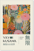 Abstract Yayoi Kusama Posters Japanese Wall Art Vintage Tokyo Aesthetic Prints by Unknown