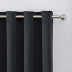 LEMOMO Blackout Curtains 66 x 84 inch/Black Curtains Set of 2 Panels/Thermal - Image 7