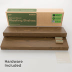 BAOBAB WORKSHOP Wood Floating Shelves, Bathroom Shelf 24 inch, Walnut Floating - Image 7