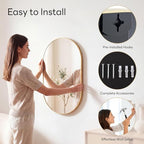 Sweetcrispy 20" x 30" Gold Bathroom Mirror - Image 6