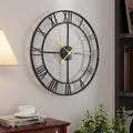 Cuspin 24 Inch Large Wall Clock, Silent Non Ticking Battery Operated Round by Cuspin