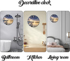 Sunset Clocks Wall for Bedroom Silent Wall Clock Non Ticking Decorative Wall - Image 7