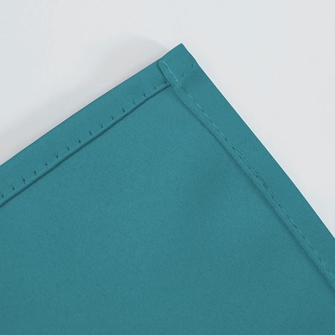 LEMOMO Blackout Curtains 52 x 120 Inch Long Sea Teal Curtains Set of 2 Panels - Image 7