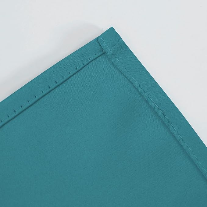 LEMOMO Sea Teal Blackout Curtains 42 x 54 Inch Length Set of 2 Panels Grommet - Image 6