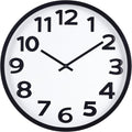 Large Wall Clock 16 Inch Silent Non-Ticking Modern Big Number Wall Clocks by HorizentWallClock