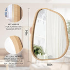 Asymmetrical Irregular Mirror Wall Mounted, Unique Vanity Mirror, Shaped - Image 7