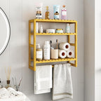 Galood Over The Toilet Storage Bathroom Shelves Wall Mounted 3 Tier Space Saver - Image 2