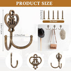 12 Sets Vintage Coat Hooks, Wall Hooks - Image 2