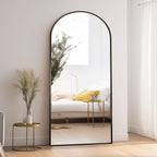 Floor Length Mirror, Wall Mounted Mirrors, Arched-Top Body Mirror - Image 2